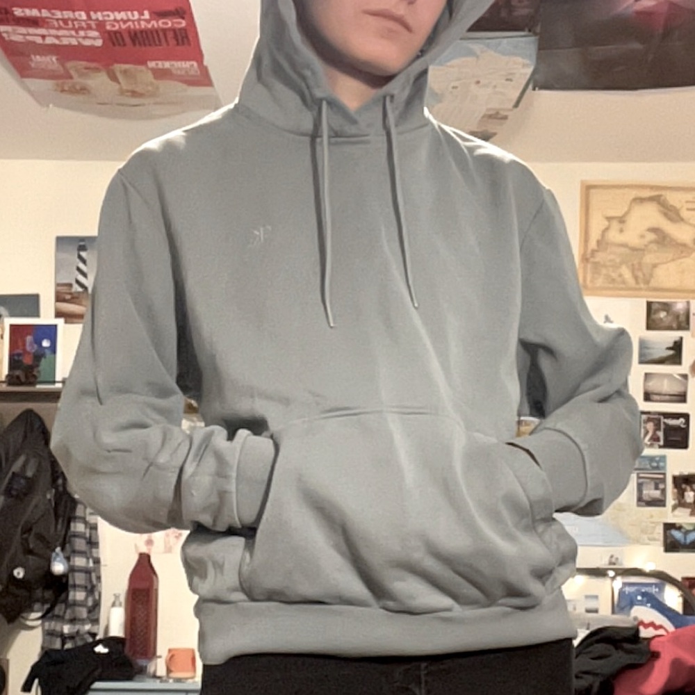 Calvin Klein Hoodie Teal size S